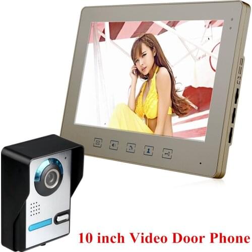 10 inch Color Video door phone Intercom Doorbell System