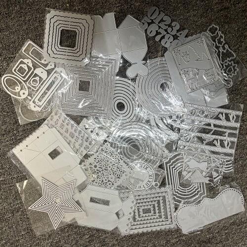 5Pcs Label Christmas Dies Scrapbooking New Arrivals Metal Cutting Dies New 2021 Alinacrafts Store Xmas Nesting Dies Fustelle