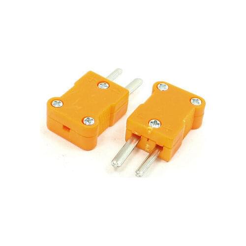 2 x RTD Circuits K Type Thermocouple Sensor Plugs Adapter