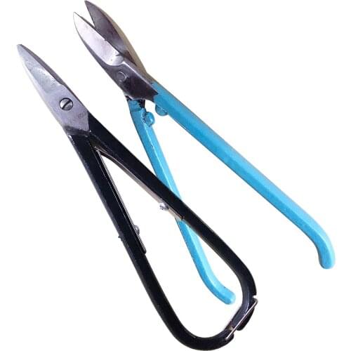 7 #8# British Blue Handle Black Handle Shears Pliers Flat Stainless Steel Shears Jewellery Gold And Silver Working Tools
