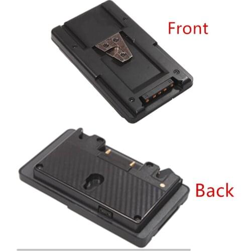 Gold Mount to V Mount Battery Adapter Plate Converter with D-tap Port for Panasonic Battery to Sony Camera S-GP-A