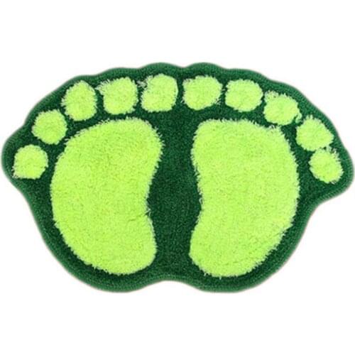 Acrylic Creative Big Feet Door Mats Anti-slip for Bathroom Living room Bedroom 5 Colors 40 x 60 cm