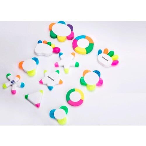 Free 1 color logo 3 end promotional highlighter gift /office/school supply/ business /ad pen/company logo