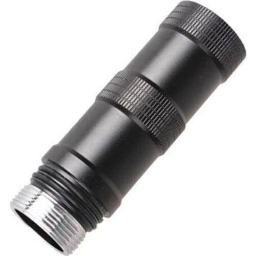 Black 18650 Battery Extension Tube For 1600 1200 3800LM Flashlight Torch