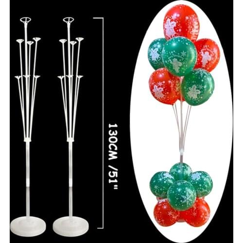 7/11/13Tubes Balloon Holder Column Balloon Stand Christmas Balloons Birthday Party Decoration Kids Adult Wedding Party Balls