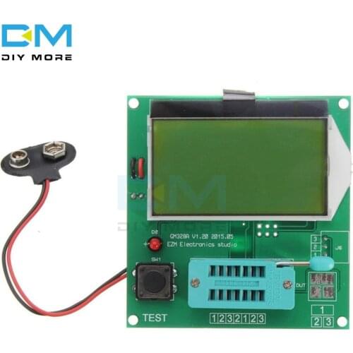Component GM328A Transistor Tester Graphic Wave Signal 9V 20mA LCR RLC PWM Digital LCD Display Diy Electronic PCB Board