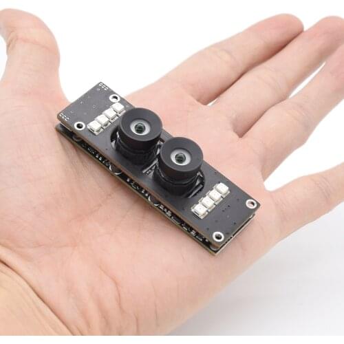 HQCAM Dual Camera Module USB Free Drive Binocular Face Recognition module micro mini usb AR opencv uvc otg linux Smart devices