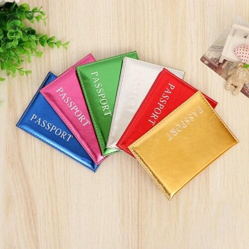 NEW Passport Covers Travel Accessories Holder PU Leather ID Bank Card Bag Fashion Men Women Passport Business Wallet Case