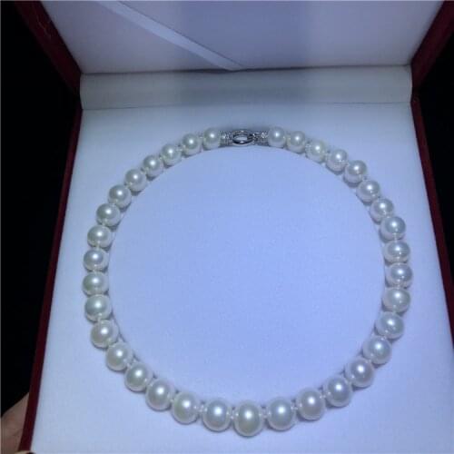 New style natural Edison pearl necklace 11.5-13.5mm large pearl short necklace noble atmosphere fashion jewelry