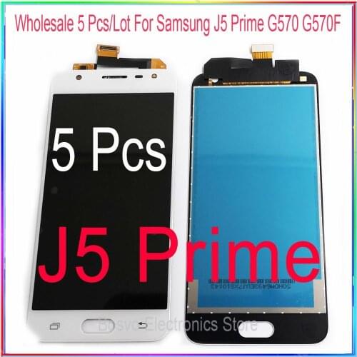Wholesale 5 pcs / lot for Samsung j5 prime lcd display screen with touch digitizer assembly G570 G570F G570M