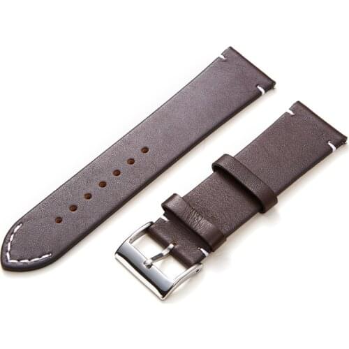 New Arrive Quick Release Leather Watchbands 16mm 18mm 20mm 22mm 24mm Soft Durable Ultra Thin Watch Band Straps for Smart Watch