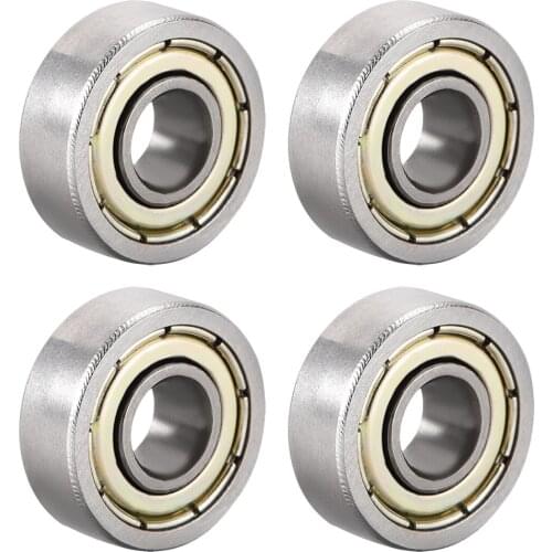 Uxcell Carbon Steel Deep Groove Ball Beariang 604-609 ZZ/RS Shield/Sealed Type 605ZZ (4Qty)