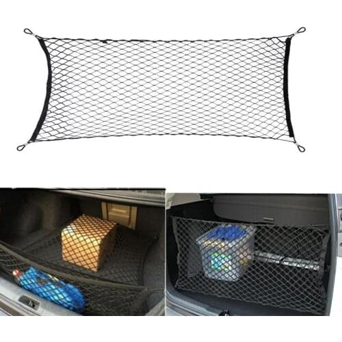 Universal Trunk Cargo Net Car Mesh Storage Organizer with Mounting Screw For Volvo S60 S70 S80 S90 V50 V60 V90 XC60 XC70 XC90