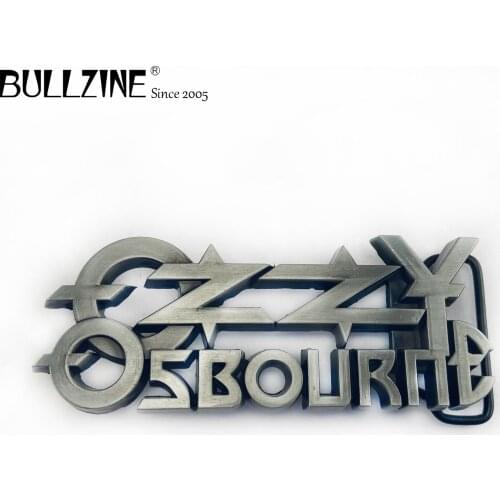 The Bullzine Fashion music belt buckle with pewter finish FP-02626 suitable for 4cm width belt