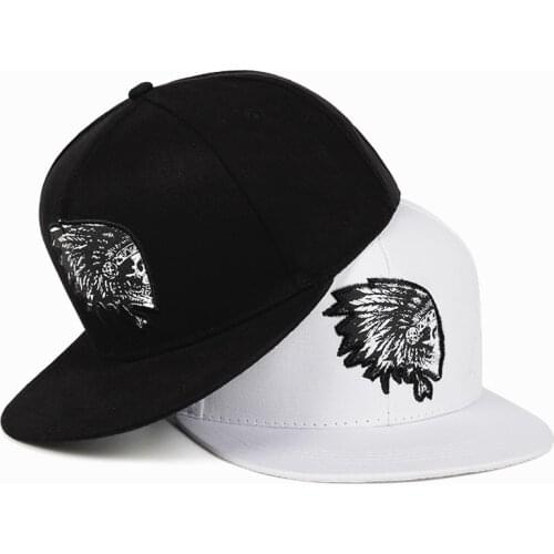 Embroidery Skull baseball caps hats hip hop snapbacks flat brim bones gorra sports snapback caps for men women unisex