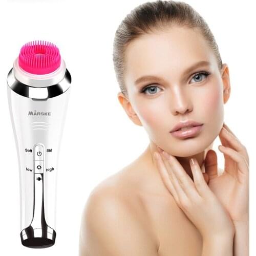 High Frequency Silicone Facial Cleansing Brush Blackhead Removal Acne Pore Cleanser Machine Peeling Face Washing Electric brush