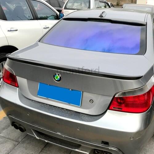 For BMW E60 525i 528i 535i 550i 2004-2010 ABS Plastic Tail Wing Unpainted Primer Color Rear Trunk Boot Lip Spoiler Accessories