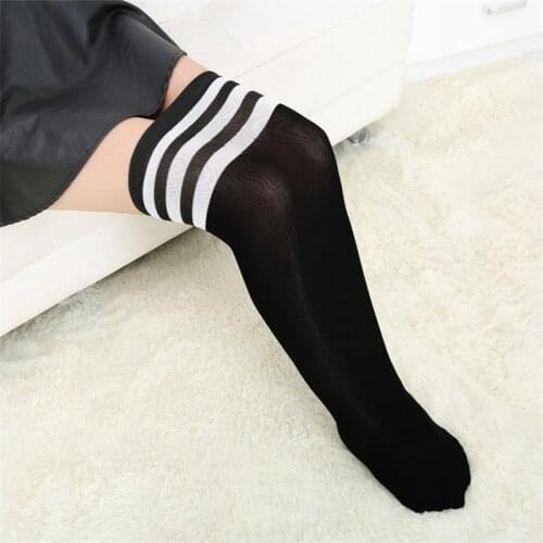Plus Size Stockings Ladies Super Elastic Stocking Over Knee Socks Soild Cotton Stocking Women Knee High Socks Thigh Socks