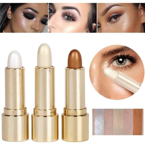 Women Highlighter Face Concealer Contouring Bronzer Highlighters Pen Cosmetic 3D Makeup Cosmetic Corrector Contour Stick #293311