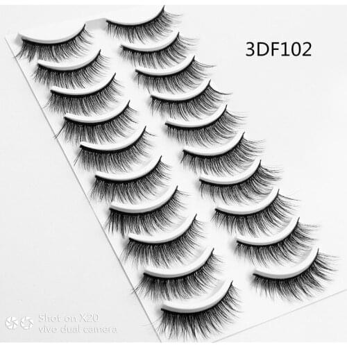 10pairs Eyelashes 3D Multilayer Lashes Natural long False Eyelashes Handmade Reusable Eyelashes Extension for Makeup
