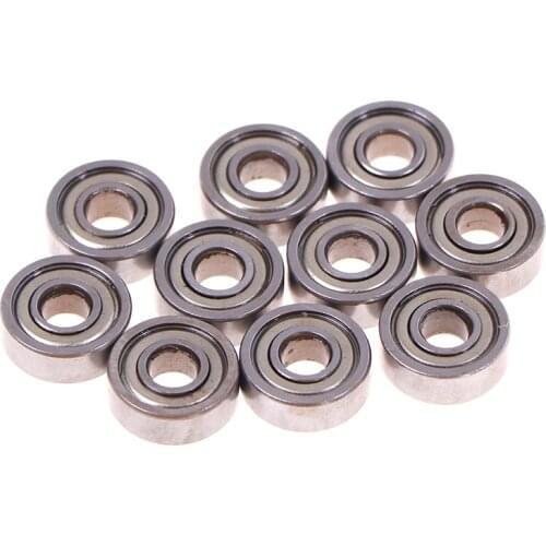 10pcs 5*14*5mm Deep Groove Spherical Carbon Steel Miniature Bearings 605ZZ Low Speed Bearing