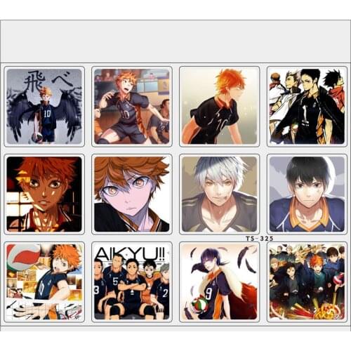 10 Pcs/lot Anime haikyuu Mobile phone desk car sticker Laptop glass removable sticker