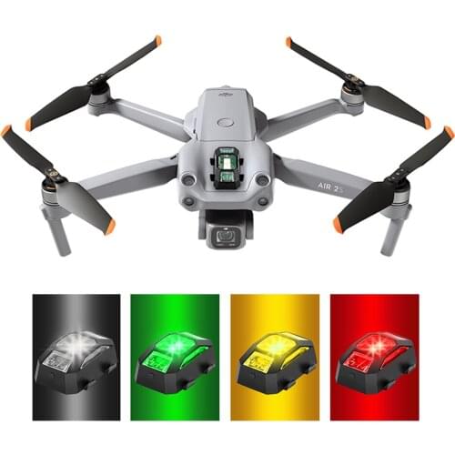 4 Colors Drone LED Strobe Light Navigation Signal Warning Night Flying for DJI FPV Mavic Air 2 /Mini/Mavic Pro/FIMI X8 SE Drone