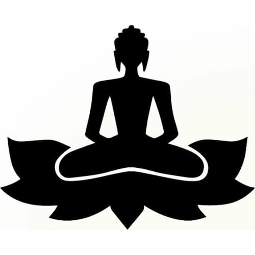 Car stickers and decals funny Buddha zen yoga personalized car exterior accessories waterproof vinyl stickers for diesel cars