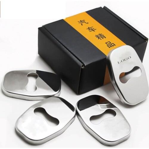 Car Styling 4pcs/set Stainless Steel Car Door Lock Cover Door Lock Cover Protection Cover For DS Spirit DS3 DS4 DS5 DS5LS DS6