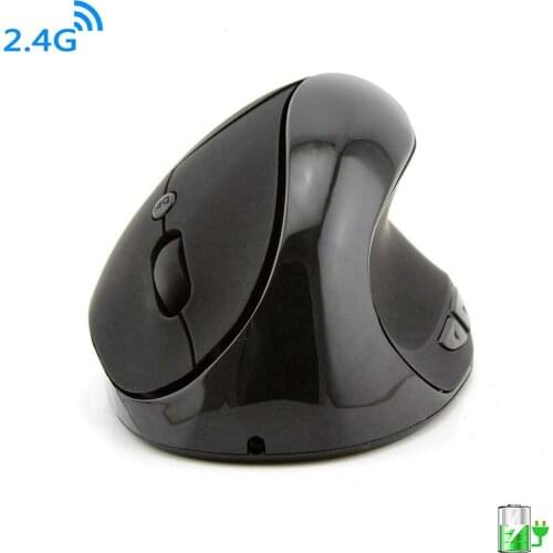 Wireless Vertical Optical Computer Mouse Ergonomic Rechargeable USB Gaming Mouse Upright 1600DPI PC Office Gamer Mice For Laptop
