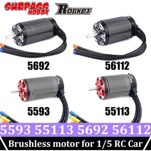 Surpass Brushless Motor 5692 56112 5593 55113 Rocket Sensorless for 1/5 RC Car Monster Truck Buggy XMAXX TRAXXAS ARRMA Kyosho