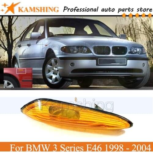 Kamshing Turn Indicator Side Marker Light lamp For BMW 3 Series E46 316 318 320 323 325 328 330 1998 1999 2000 2001 2002 - 2004