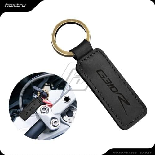 Motorcycle Cowhide Keychain Key Ring Case for BMW Motorrad G310R G310 Models