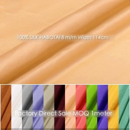 CISULI SILK HABOTAI 114cm width 8momme/100% Pure Silk Fabric handicraft accessories alibaba express per meter free shipping 1-30