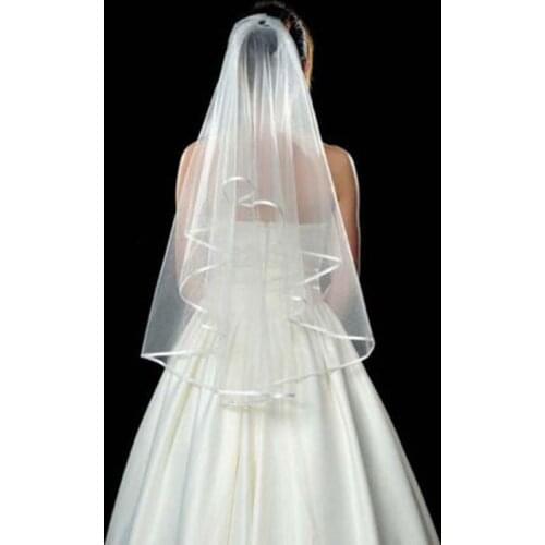 Bride Veil New 2 Layer for Bridal Net Yarn Wedding Veil Bride Veils 2021