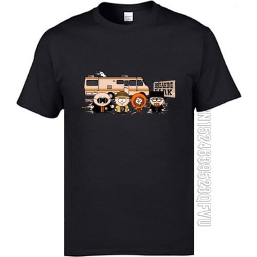 Breaking Park Bad Badness Men T Shirts Cartoon 100% Cotton Mens Top T-shirts Hip hop Tops & Tees Birthday T Shirt Best