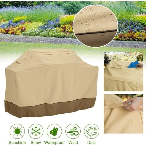 Outdoor BBQ Tool Cover Dust Waterproof Weber Heavy Duty Grill Cover Shade Sails Rain Protective Outdoor Barbecue Cover BBQ Grill