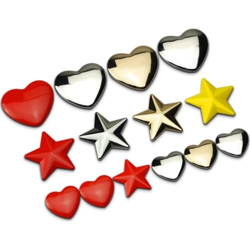 Creative Car Stickers Badge Emblem 3d Metal Decoration Love Star Styling Decal For Car Body DIY Exterior Motorcycle Accessories