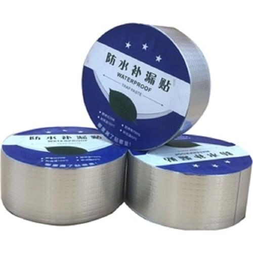 Butyl Tape High Temperature Resistance Aluminum Foil Butyl Tape Wall Crack Roof Duct Repair Waterproof Adhesive Butyl Tape