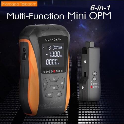 6-in-1 Multi-function Optical Power Meter LED OPM Network Cable Tester Visual Fault Locator fiber optic tester 5km~15km VFL