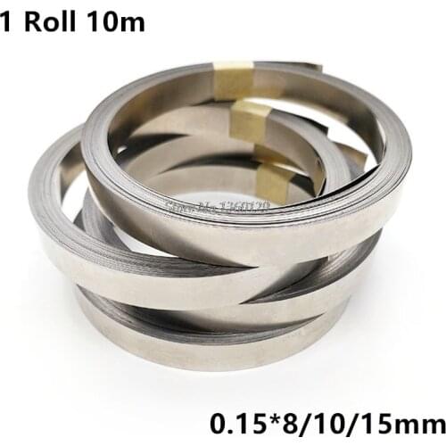 1 Roll 10m 18650 Li-ion Battery Nickel Sheet Plate Nickel Plated Steel Belt Strip Connector spot welding machine Battery welders