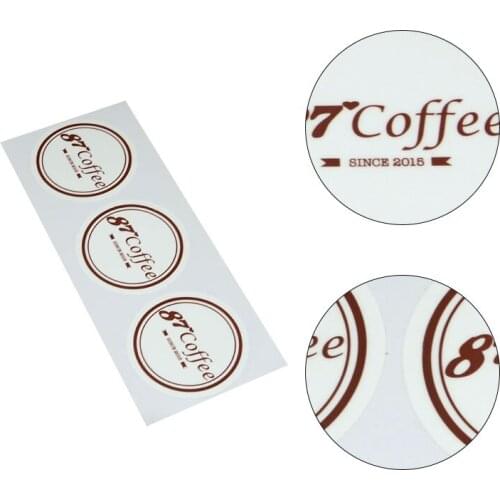 Low Price Glossy Full Color Printing PVC Packaging Box Sealing Sticker Water Proof Bar Code Sticker