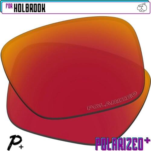 EZReplace Polarized Replacement Lenses for - Oakley Holbrook Sunglasses - Red P Plus