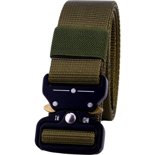 125 cm tactical belts military belt men army style metal buckle cinturon waist strap hunting green black high quality outerdoor