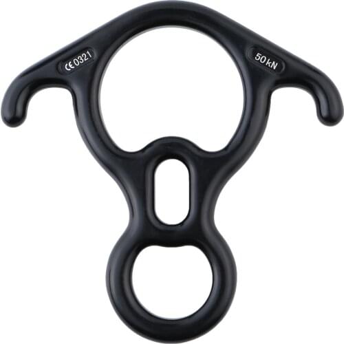 Outdoor rock climbing horns 8-shaped loop speed drop device, aerial yoga slow drop device, descender protector