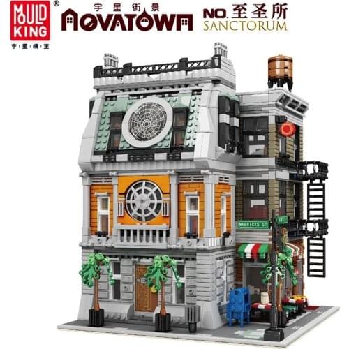In Stock MOULD KING 16037 Street Toys The MOC-37592 Sanctorum Model Building Blocks Bricks 613001 Christmas Gift 3588PCS