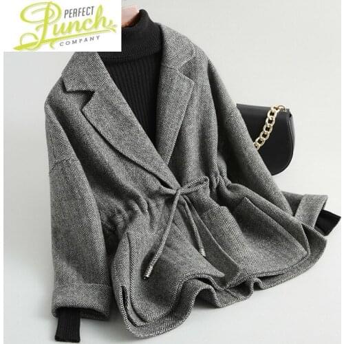 Coats Double Sided Cashmere Women Autumn Winter 2021 Top Quality Warm Wool Jackets Manteau Automne Femme Ydf72b MF751