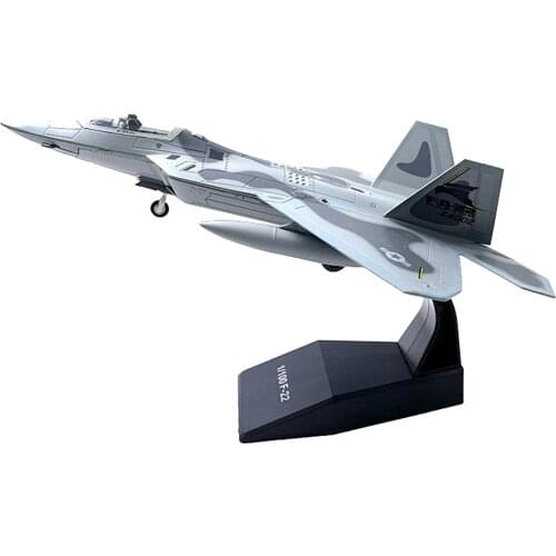 1/100 Scale F-22 Raptor Plane USA Fighter Aircraft Kids Gift Table Top Decor