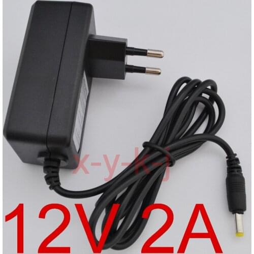 100PCS High quality 12V 2A AC 100V-240V Converter IC power Adapter DC 2000mA 24W Power Supply EU Plug DC 4.0mm x 1.7 New