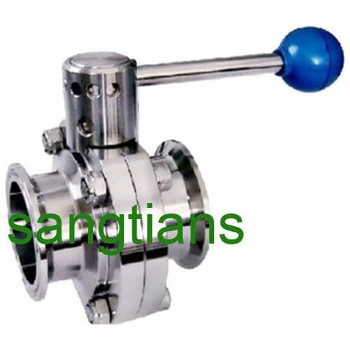 3" SS 304 butterfly valve,TC clamp,Manual,Stainless steel butterfly valve,sanitary butterfly valve